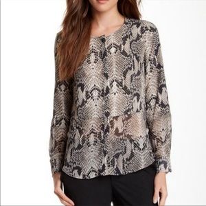 Ro & De Snake Print Blouse